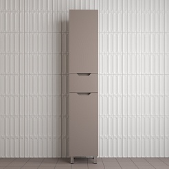 Style Line Шкаф пенал Остин 36 тауп темный – фотография-2